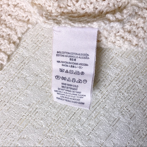 Free People Sharkbite Hem Cardigan Woman XS Ivory Cream Color Pockets Snap Front - Picture 7 of 13